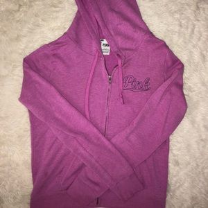 Pink Victoria’s Secret sweatshirt